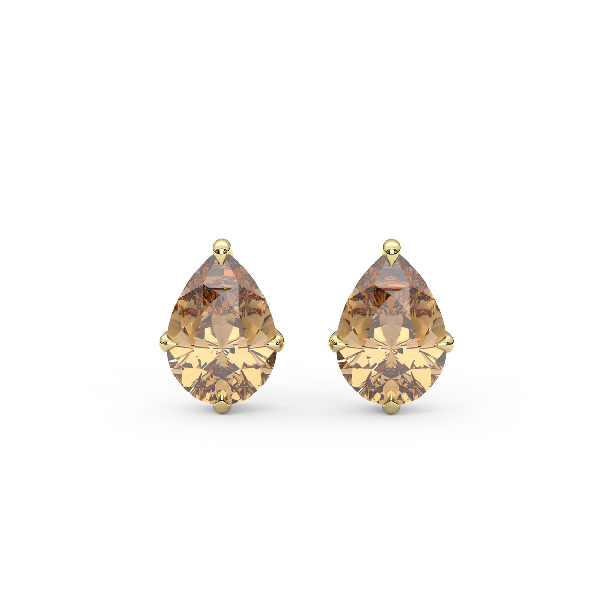 Lily Studs in Champagne