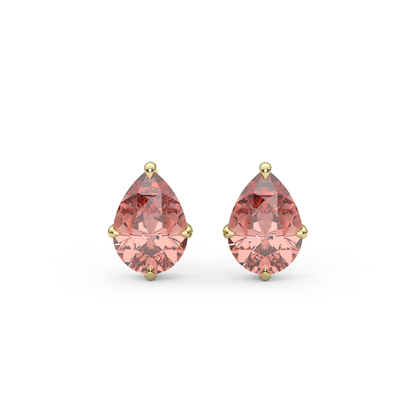 Lily Studs in Sunset Pink