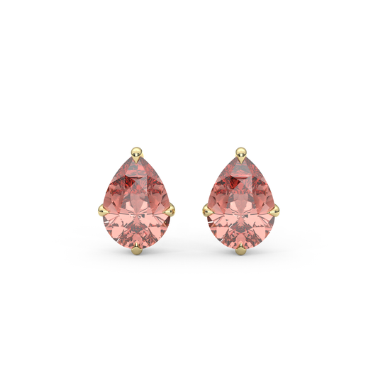 Lily Studs in Sunset Pink