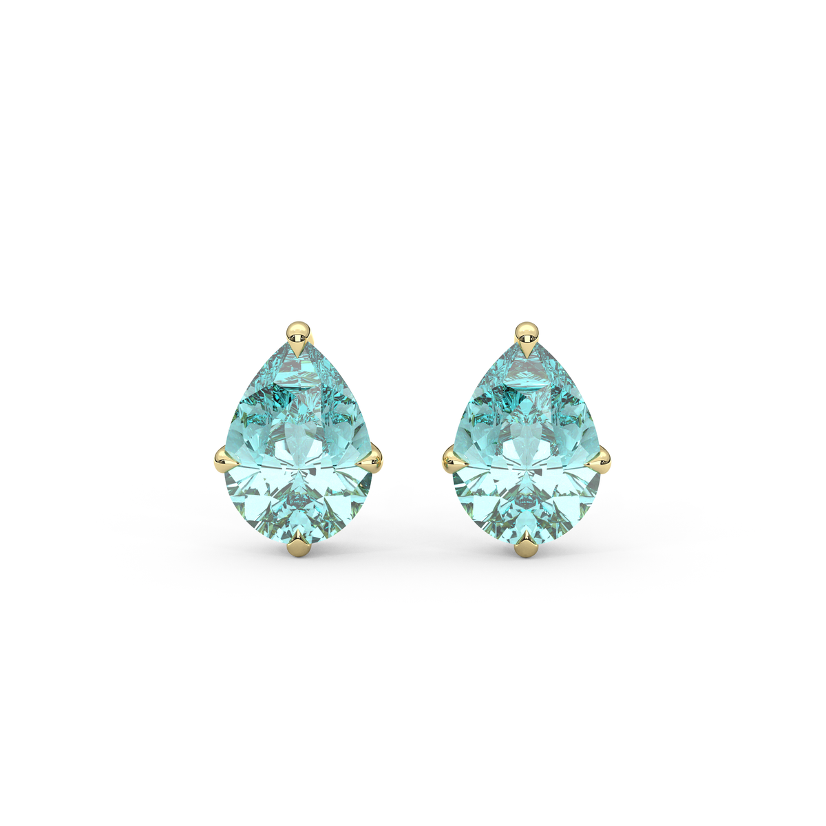 Lily Studs in Teal