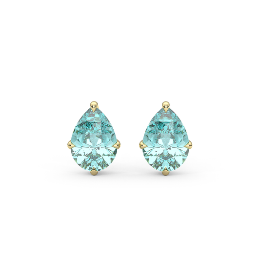 Lily Studs in Teal