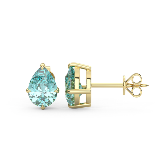 Lily Studs in Teal